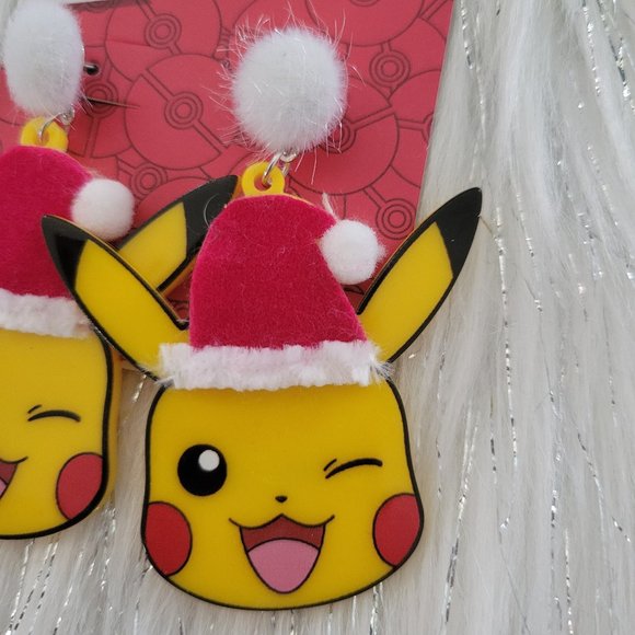 Pokémon Pikachu Santa Earrings - Picture 6 of 6